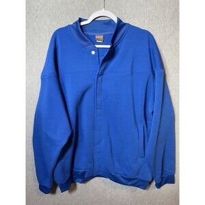 Comfort Casual Men's 2XL Royal Blue Full Snap Bomber Jacket Swaziland Made
